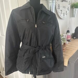 Express Black Belted Jacket